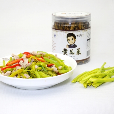 黃花菜青椒（jiāo）肉絲-1