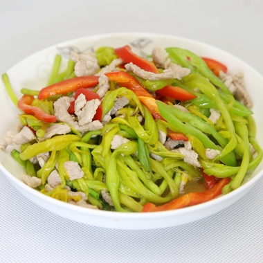 黃花菜青椒肉絲